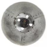 ezüstszínű kerek ipari asztali lámpa 58 x 18 x 90 cm E27