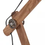 ezüstszínű kerek ipari asztali lámpa 58 x 18 x 90 cm E27