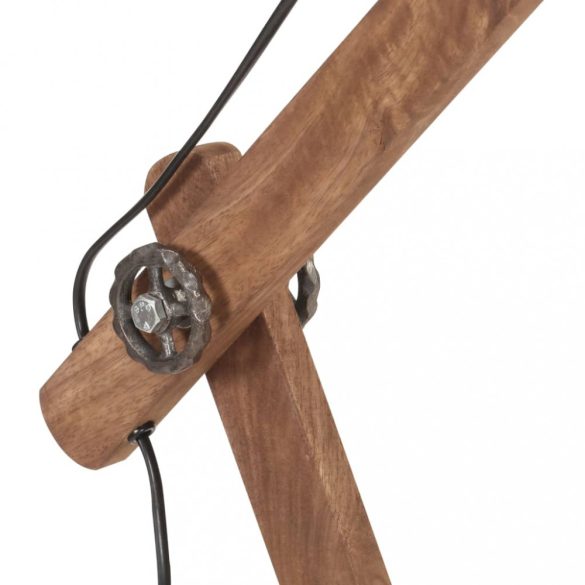 ezüstszínű kerek ipari asztali lámpa 58 x 18 x 90 cm E27