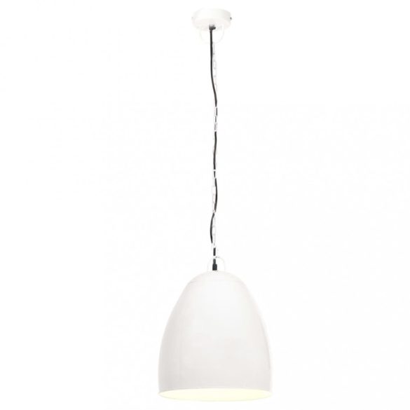 kerek fehér ipari függőlámpa 25 W 42 cm E27