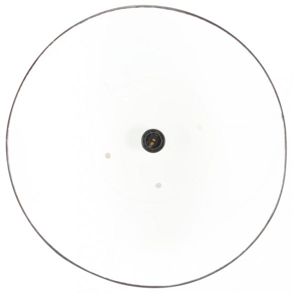 kerek fekete ipari függőlámpa 25 W 32 cm E27