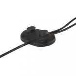 öntött vas állólámpa 2 db ezüstszínű lámpaernyővel E27