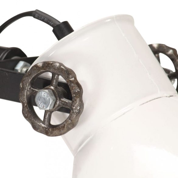 öntött vas állólámpa 2 db fehér lámpaernyővel E27