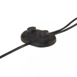 öntött vas állólámpa 2 db fehér lámpaernyővel E27