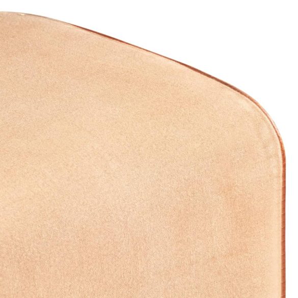 barna valódi bőr és tömör akácfa tornapad 160 cm