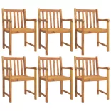 7 részes tömör akácfa kerti étkezőgarnitúra