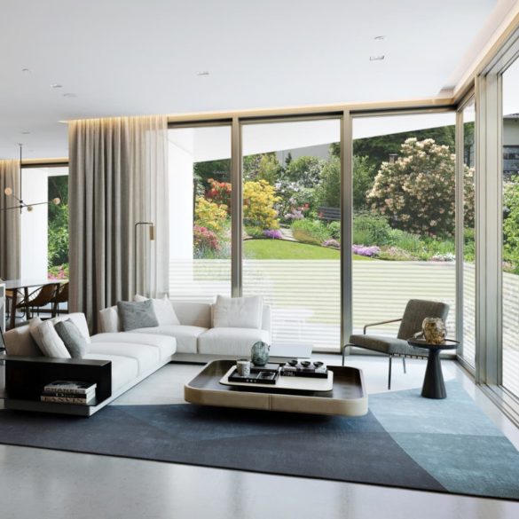 matt csíkos kivitelű átlátszó PVC ablakfóliák