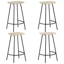 4 db tömör mangófa bárszék