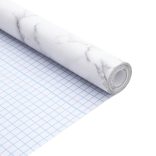 öntapadós márványfehér PVC bútormatricák 90 x 500 cm