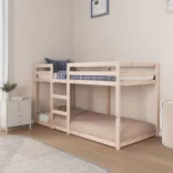 tömör fenyőfa emeletes ágy matrac nélkül 90 x 200 cm