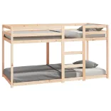 tömör fenyőfa emeletes ágy matrac nélkül 90 x 200 cm