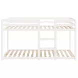 fehér tömör fenyőfa emeletes ágy 90 x 200 cm