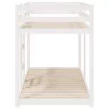 fehér tömör fenyőfa emeletes ágy 90 x 200 cm