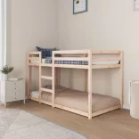 tömör fenyőfa emeletes ágy matrac nélkül 90 x 190 cm