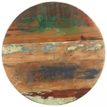 tömör újrahasznosított fa kisasztal 48 x 48 x 56 cm