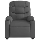 sötétszürke szövet elektromos dönthető fotel