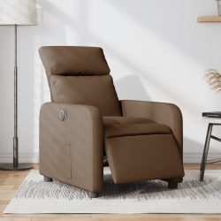 barna szövet elektromos dönthető fotel