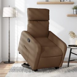 barna szövet felállást segítő dönthető fotel