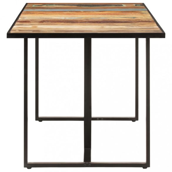 tömör újrahasznosított fa étkezőasztal 180 cm