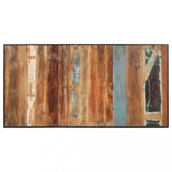 tömör újrahasznosított fa étkezőasztal 180 cm