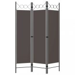 antracitszürke 3 paneles paraván 120 x 180 cm