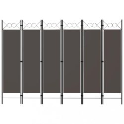 antracitszürke 6 paneles paraván 240 x 180 cm