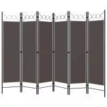 antracitszürke 6 paneles paraván 240 x 180 cm