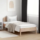 tömör fenyőfa ágy matrac nélkül 90 x 200 cm