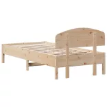 tömör fenyőfa ágy matrac nélkül 90 x 200 cm