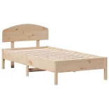 tömör fenyőfa ágy matrac nélkül 75 x 190 cm