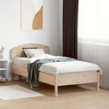 tömör fenyőfa ágy matrac nélkül 75 x 190 cm