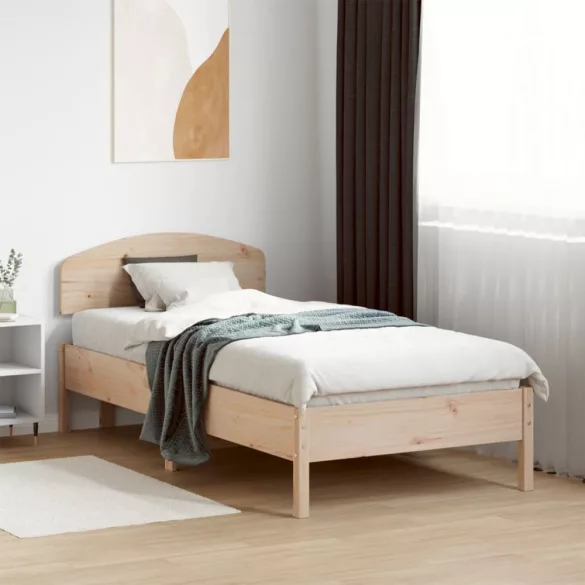 tömör fenyőfa ágy matrac nélkül 75 x 190 cm