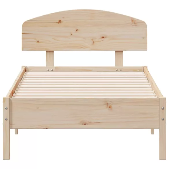 tömör fenyőfa ágy matrac nélkül 75 x 190 cm