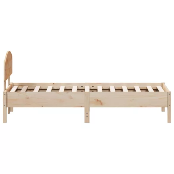 tömör fenyőfa ágy matrac nélkül 75 x 190 cm