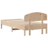 tömör fenyőfa ágy matrac nélkül 75 x 190 cm