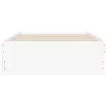 fehér szerelt fa ágykeret fiókokkal 90 x 200 cm