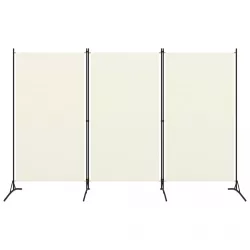 fehér 3 paneles szövetparaván 260x180 cm
