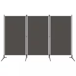 antracitszürke 3 paneles paraván 260 x 180 cm