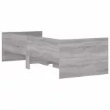 szürke sonoma tölgy színű műfa ágykeret fiókokkal 90 x 200 cm