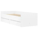 fehér ágykeret fiókokkal 90x190 cm