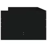 fekete ágykeret fiókokkal 90x190 cm