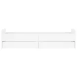 fehér ágykeret fiókokkal 100x200 cm