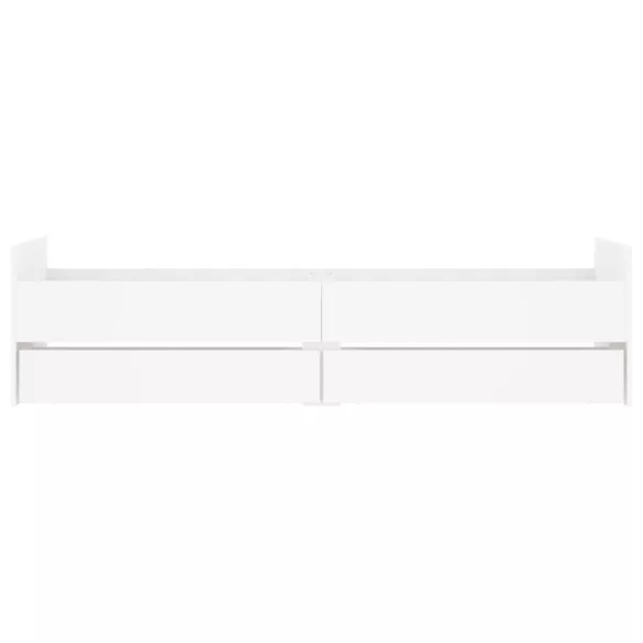 fehér ágykeret fiókokkal 100x200 cm