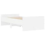 fehér ágykeret fiókokkal 100x200 cm