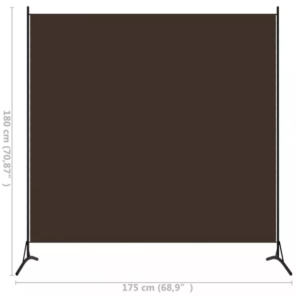 barna 1 paneles szövet paraván 175 x 180 cm