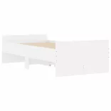 fehér ágykeret fiókokkal 90 x 200 cm