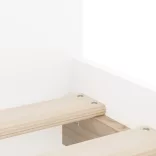 fehér ágykeret fiókokkal 90 x 200 cm