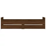 barna sonoma-tölgy kisméretű egyszemélyes ágykeret 75 x 190 cm