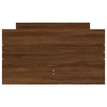 barna sonoma-tölgy kisméretű egyszemélyes ágykeret 75 x 190 cm