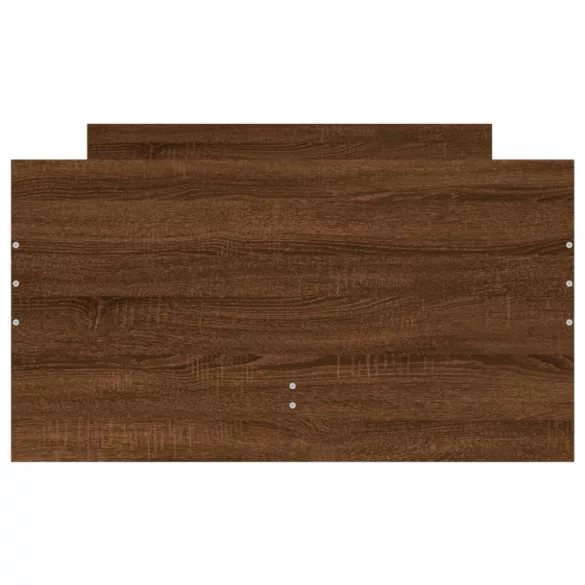 barna sonoma-tölgy kisméretű egyszemélyes ágykeret 75 x 190 cm